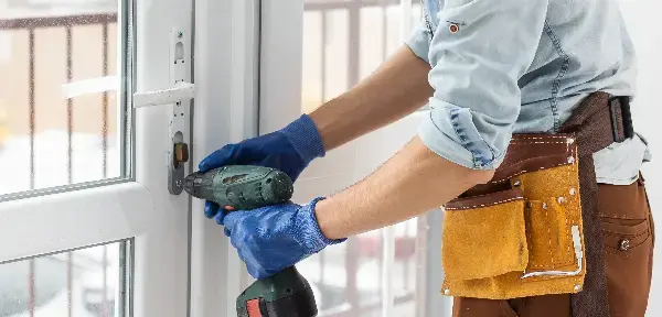 Entry door replacement in a Connecticut home