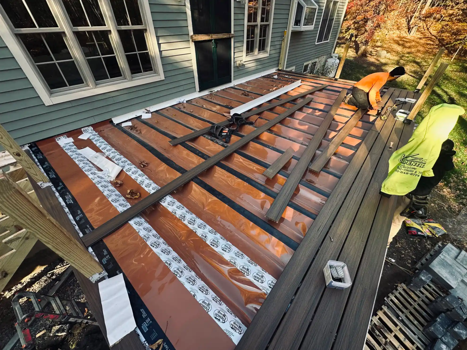 Completed carpentry project by WZ Carpentry in Connecticut
