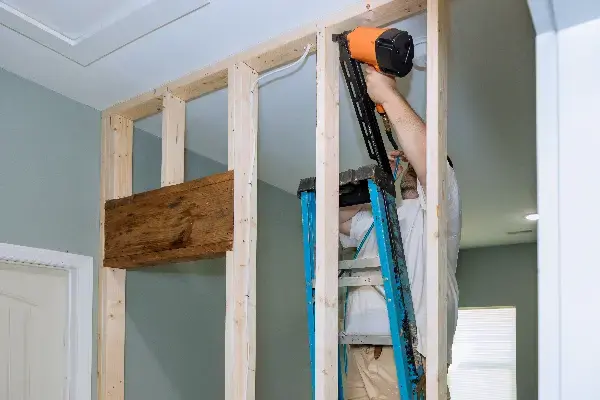 Interior carpentry repair in a Connecticut home